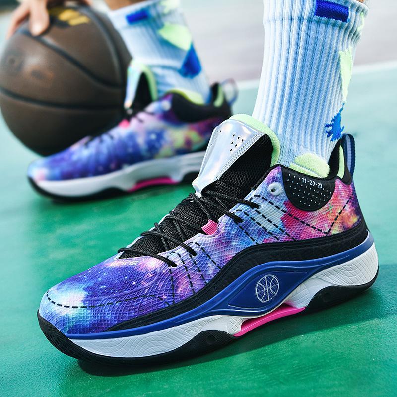Cross-Border Large-Size Foreign Trade High-Quality Luminous Basketball Shoes with Rubber Combination Sole, Main Promotion Offer Cross-Border Large-Size Foreign Trade High-Quality Luminous Basketball Shoes with Rubber Combination Sole, Main Promotion Offer