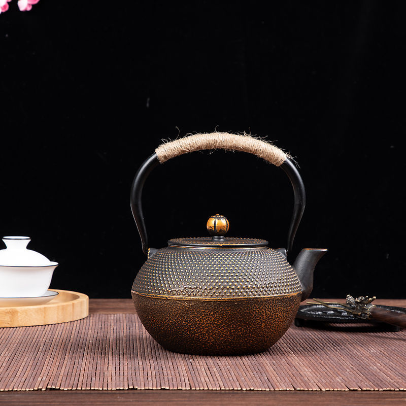 铸铁茶壶围炉炭火炉明火加热专用手工生铁壶无涂层烧水壶泡