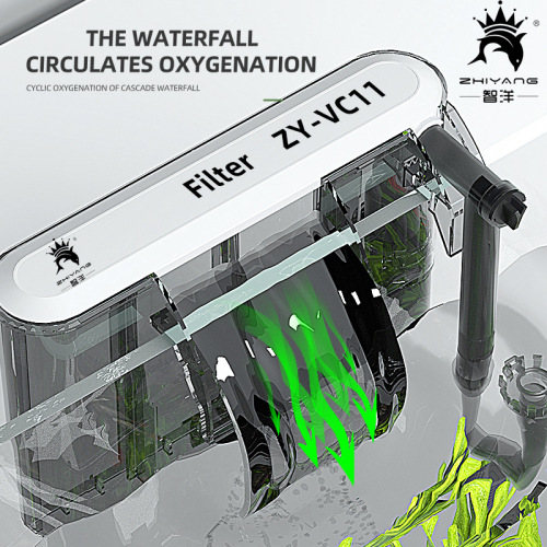 Thin external filter fish tank aquarium waterfall filter pump Hanging fish tank filter oil film wall pump