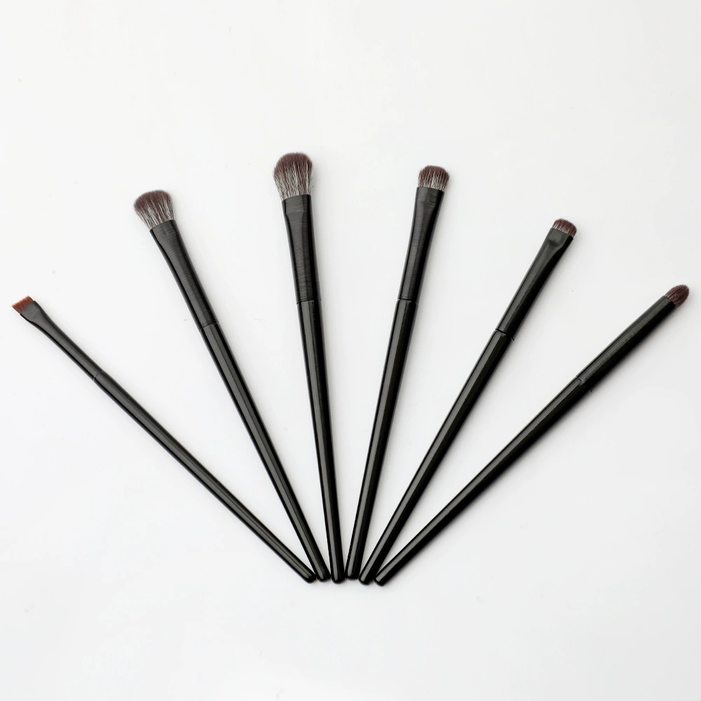 Soft brush, set for eye makeup, small eye pencil, 6 pieces