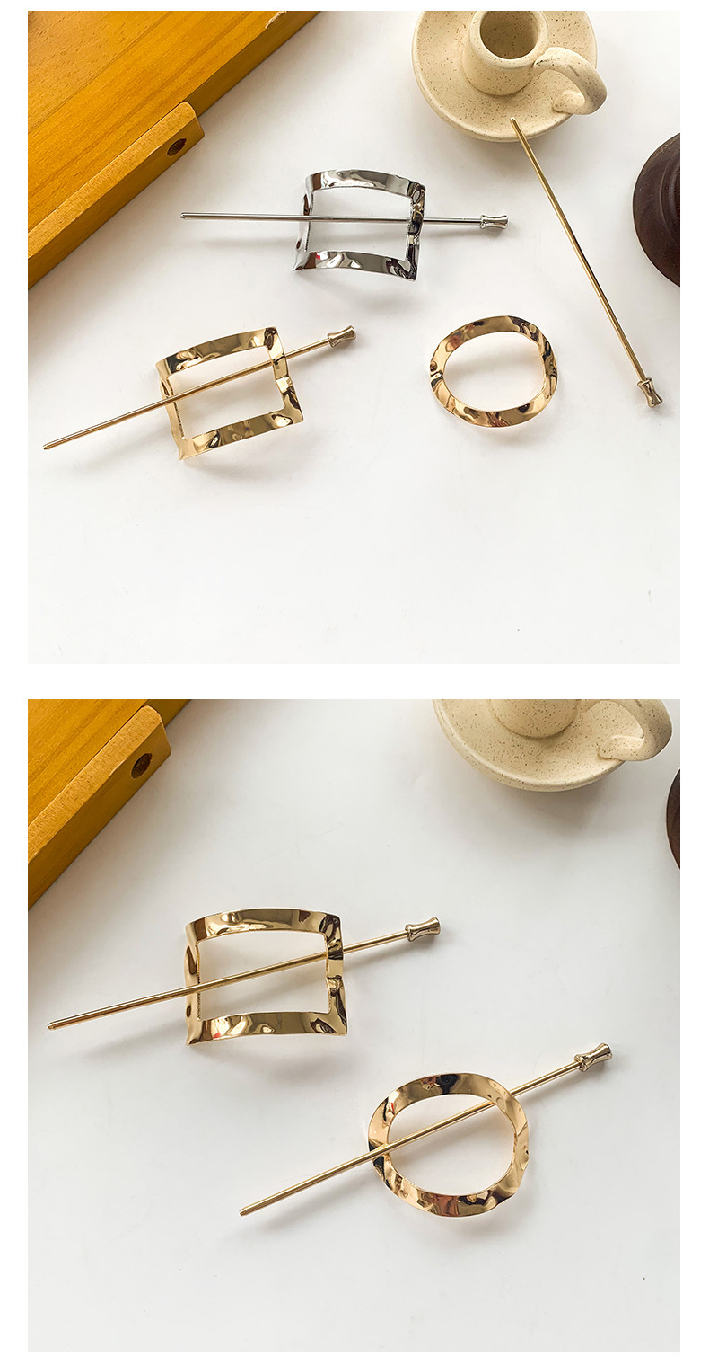 Holiday, Wedding, Daily Occasion Alloy Material Geometric Pattern Elegant Lady Women's Geometric Alloy Plating Hairpin