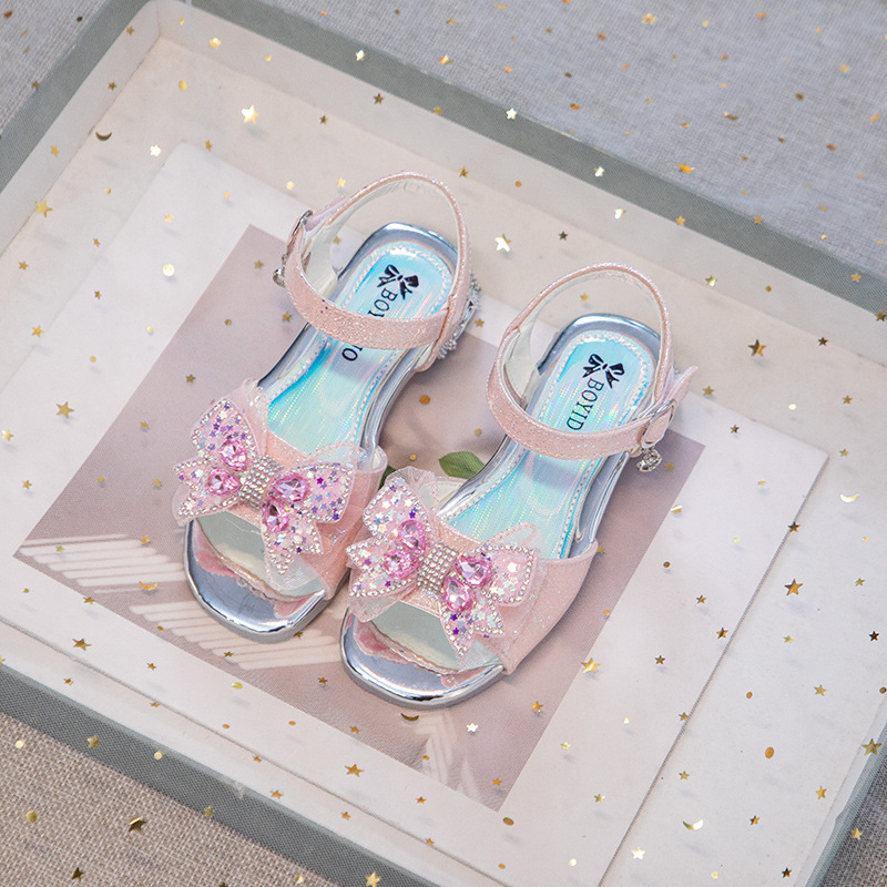 Sandalias infantiles 2026 primavera y otoño nueva moda zapatillas de princesa para niños grandes niñas zapatillas de playa transpirables image 7