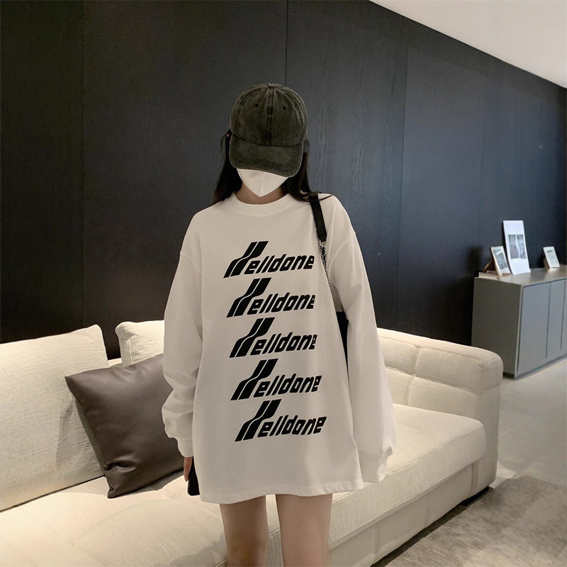 25ss潮牌爆款高版本新款WE11印花LOGO合集男女宽松休闲百搭长袖|undefined
