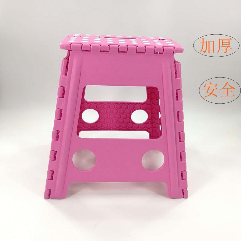 Thickened plastic folding stool folding chair household children's…