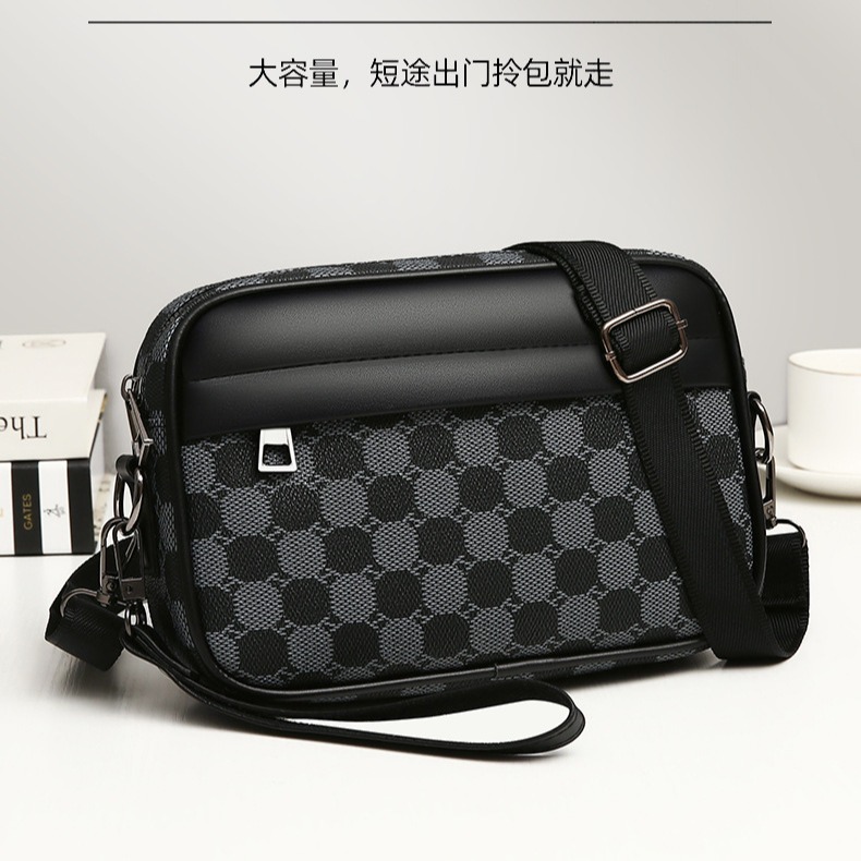Men's Bag New Men's Shoulder Bag Casual Small Square Bag Fashionable Men's Shoulder Bag Small Bag Outdoor Sports Crossbody Bag
