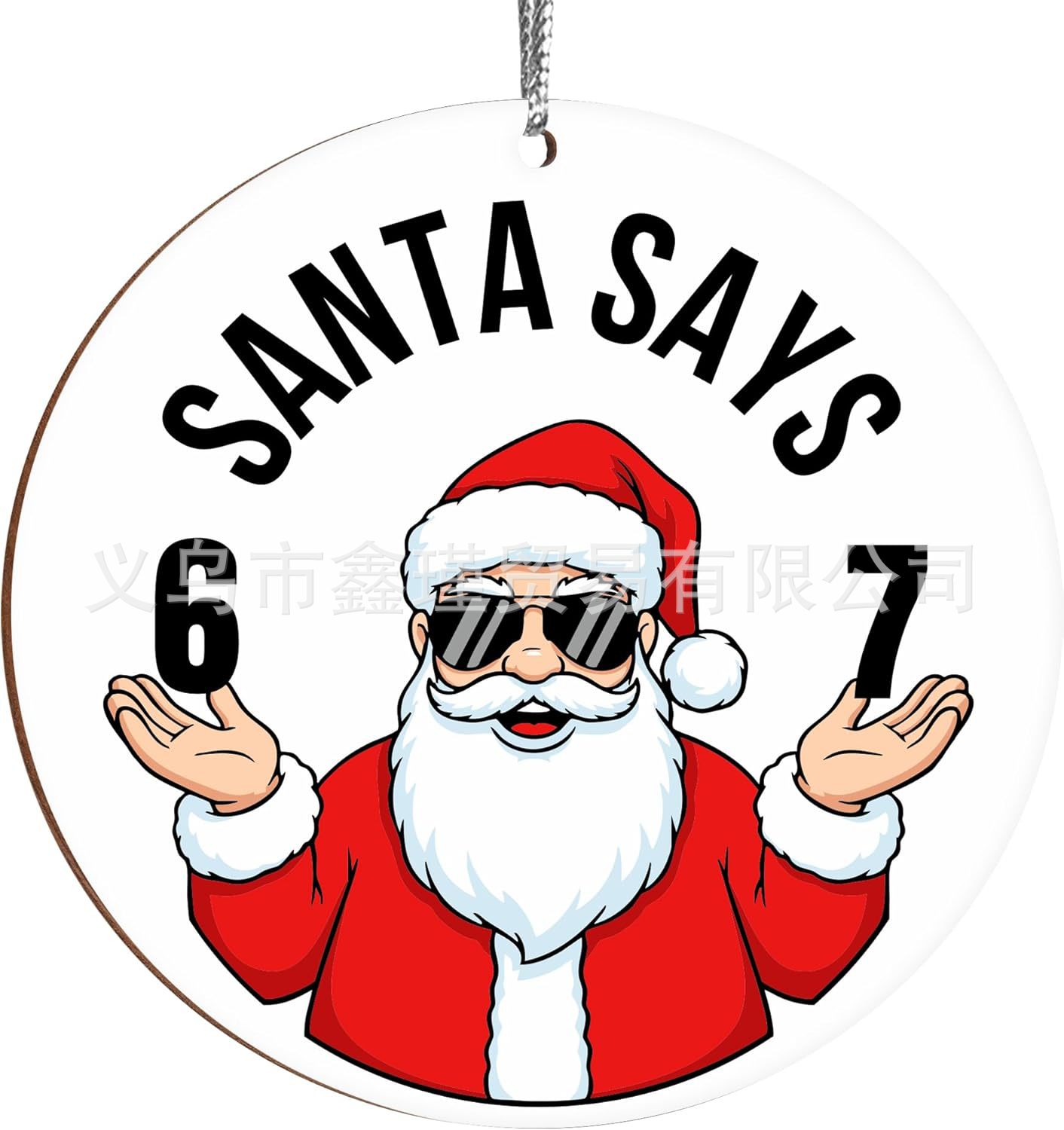 Ventas transfronterizas calientes seisseven67 seis siete decoraciones de Navidad acrílicas decoración divertida
