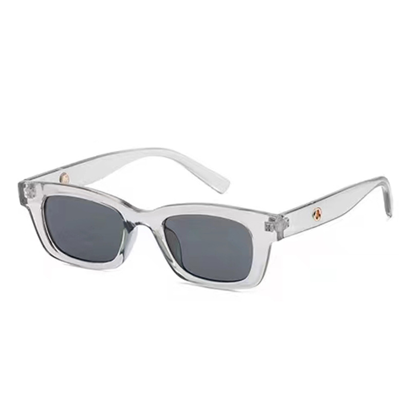 Retro Solid Color Ac Square Full Frame Women's Sunglasses display picture 7
