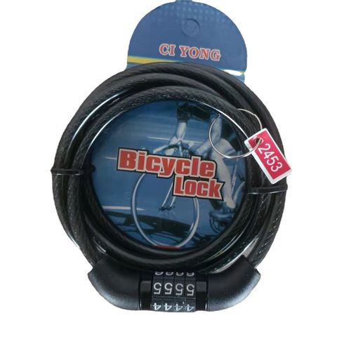 Cross-border bicycle lock, one meter long four-digit combination lock, chain lock, electric bicycle cable lock, bicycle anti-theft lock