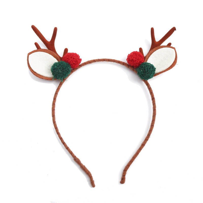 Nuevos adornos de pelo de Navidad corno de ciervo corno alquino corno de pelo corno