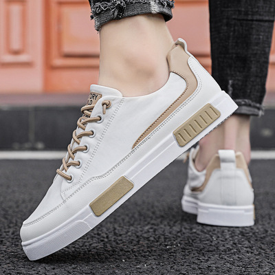 男鞋子潮鞋2021新款夏季男士休闲鞋软面小白鞋男百搭韩版潮流板鞋