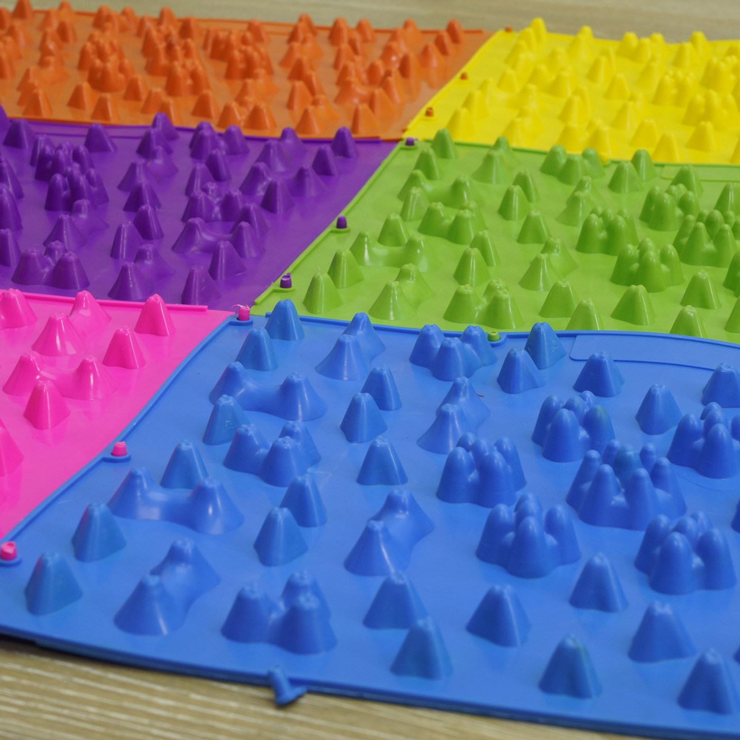 bambú brotes de bambú fingerpressing board para niños acupuntura almohadilla de masaje de plantar de los pies grueso fingerpressing board para el dedo de los pies almohadilla para el ultra-jogging