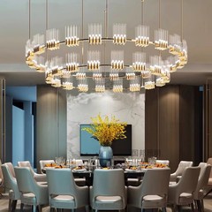 新中式客廳吊燈主燈會議室酒店大堂飯店包廂宴會廳工程水晶餐廳燈