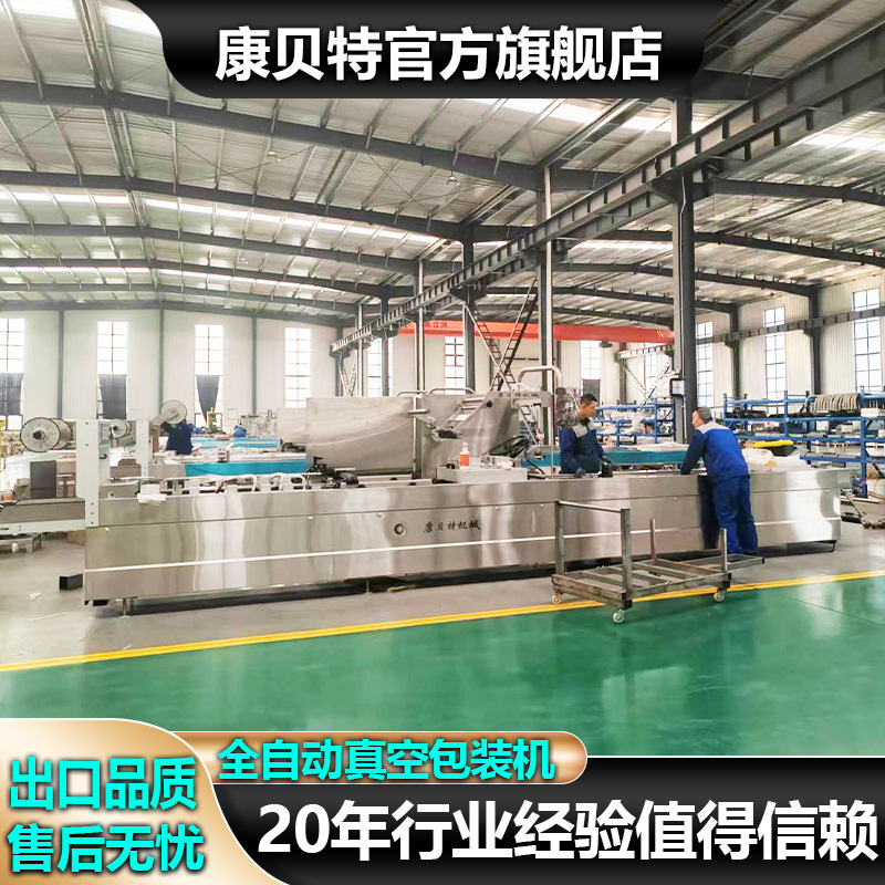 DLZ-420型全自动连续拉伸膜真空包装机 连续真空包装机圆角封口