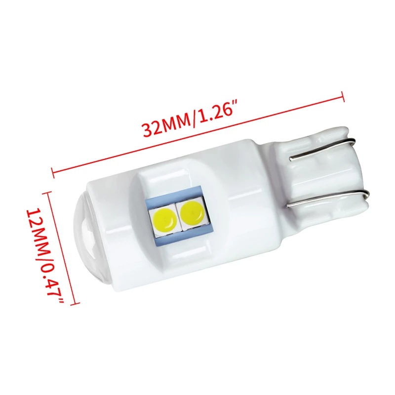 2x-T10-W5W-194-LED-Bulbs-Ceram