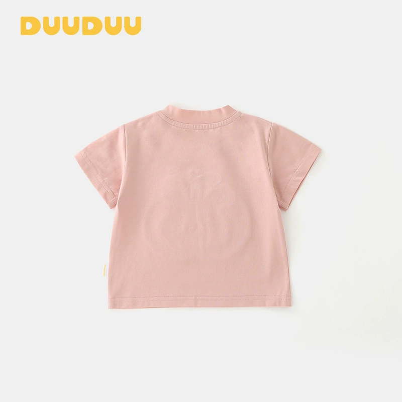 Короткая детская летняя футболка DUUDUU из Южной Кореи, детская одежда