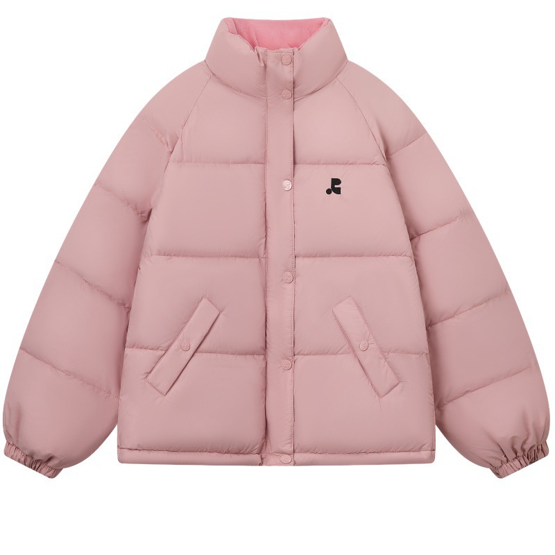 Corea del invierno 2025 nuevo pan plumón ropa de algodón mujer corta pequeña chaqueta de algodón de cuello holgado coreano