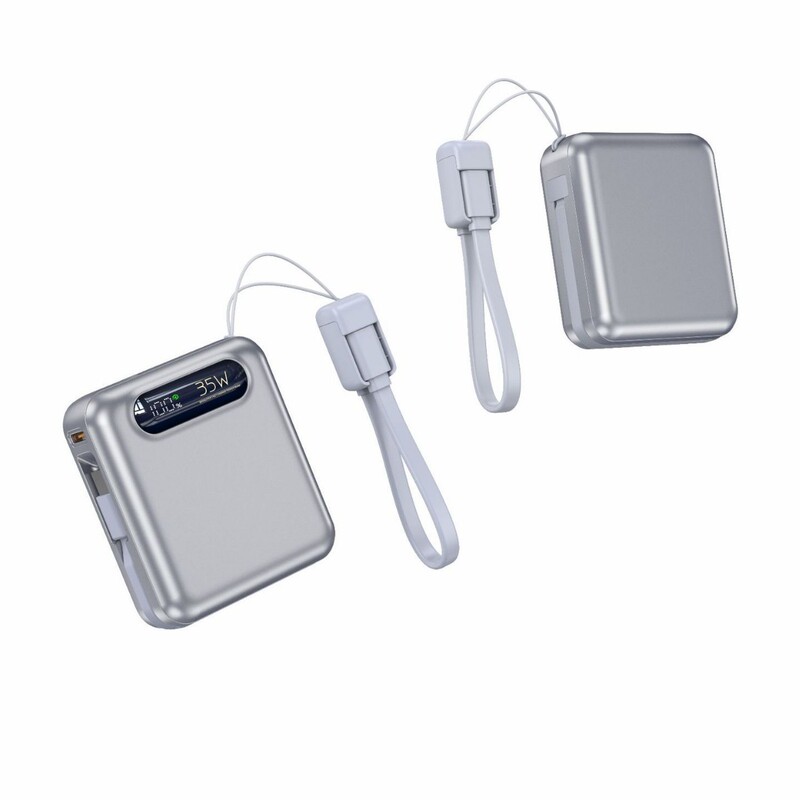 35W笔记本充电宝10000mAh自带线大功率移动电源powerbankPD快充|undefined