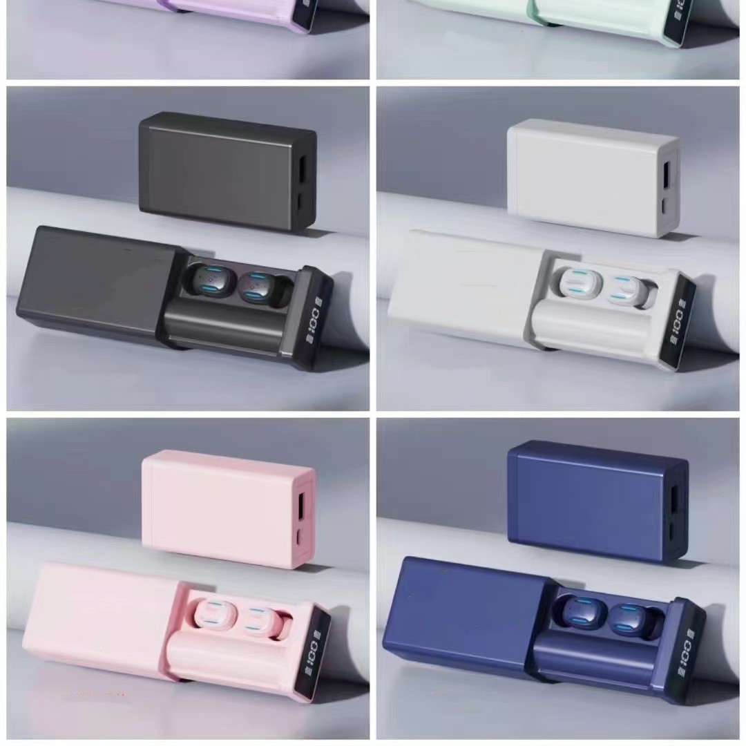 A7Y personalizado auriculares Bluetooth inalámbricos LED en los auriculares estéreo Android larga duración de la batería al por mayor