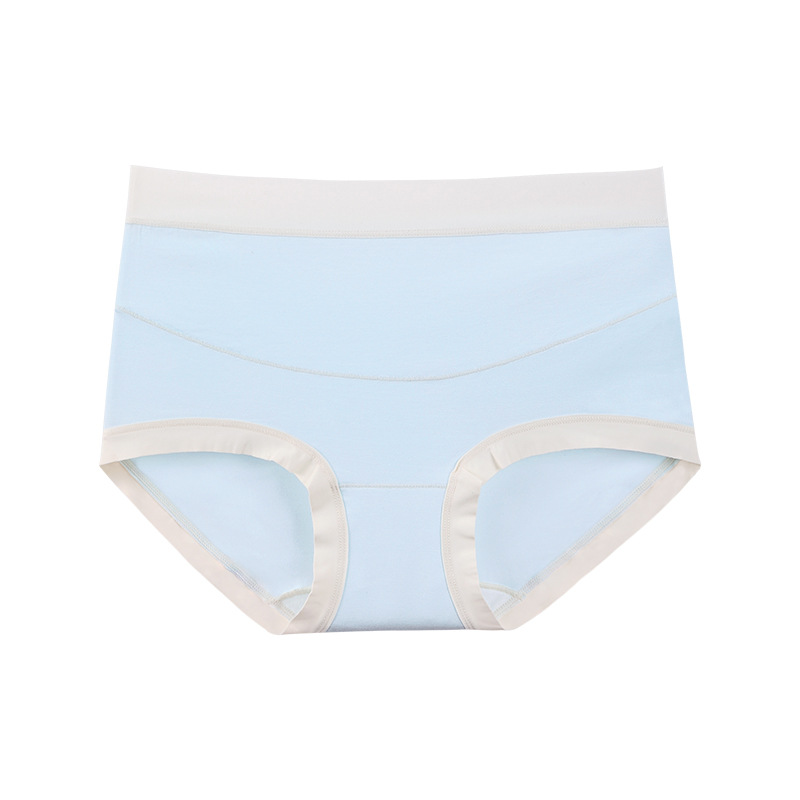 Ropa interior de maternidad para mujer, de puro algodón, con entrepierna de algodón, especial para el embarazo temprano, medio y tardío, posparto, pantalones cortos antibacterianos de cintura alta, estilo fino de verano.