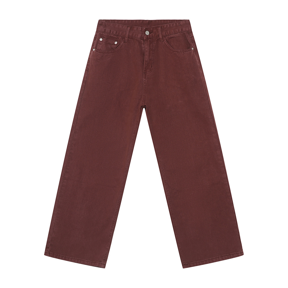 MTLCLOTHES Hombres| Nuevos productos de otoño básicos de color sólido simple cleanfit jeans casuales