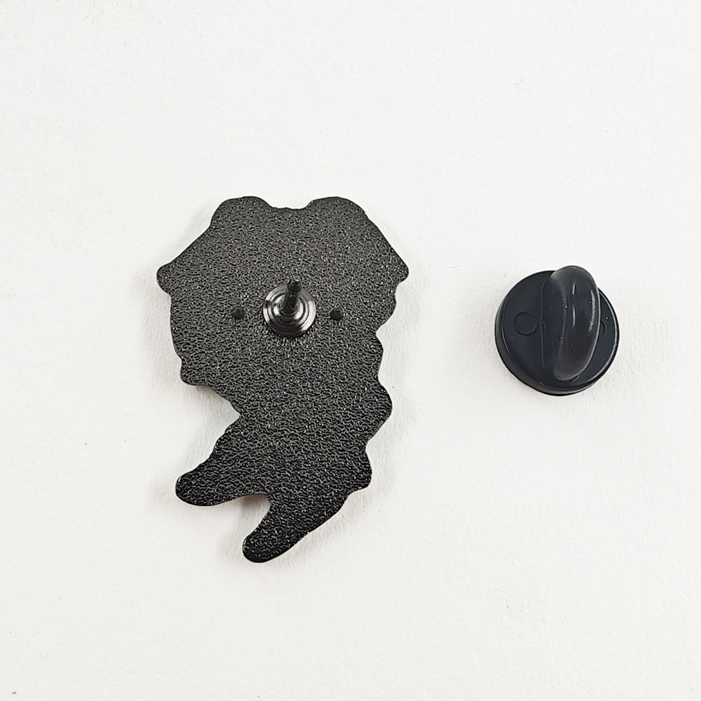 Q-version hot spring hotel staff enamel pin, anime badge, cute collectible accessory, fan gift