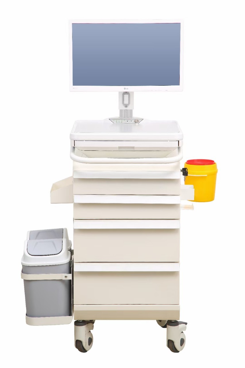 移动护理推车移动医生护士工作站推车电脑查房车护理工作站医疗