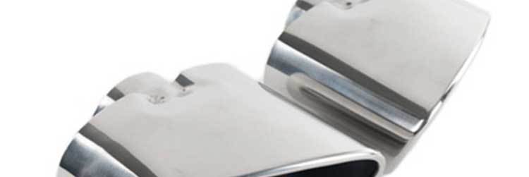 Suitable for Bmw X5E53 E70 F15 Modified Tail Throat 35I Sports Square Mouth Stainless Steel Titanium Black Exhaust Pipe