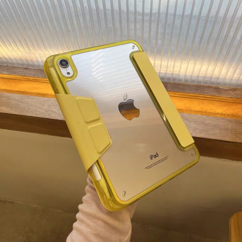 2026 Suitable for Ipad11 Protective Case 11 Inch 3+Y Folding Buckle Air11 High Transparent Acrylic Mini7 Tablet Case