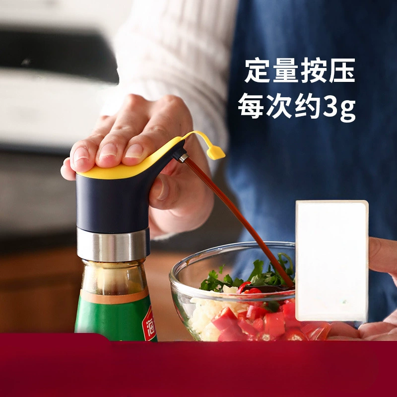 Пресс для устричного соуса, томатный соус, количественная насосная головка, кухонная с крышкой, противозасоряющаяся бутылка для приправ, управляемая пресс-насадка