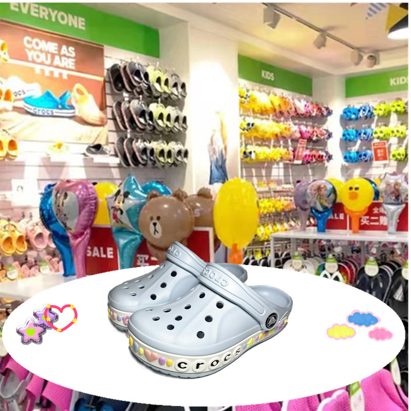Crocs 2025 Summer Baya Crocs Beach Shoes Clogs for Big and Little Children Breathable Sandals and Slippers