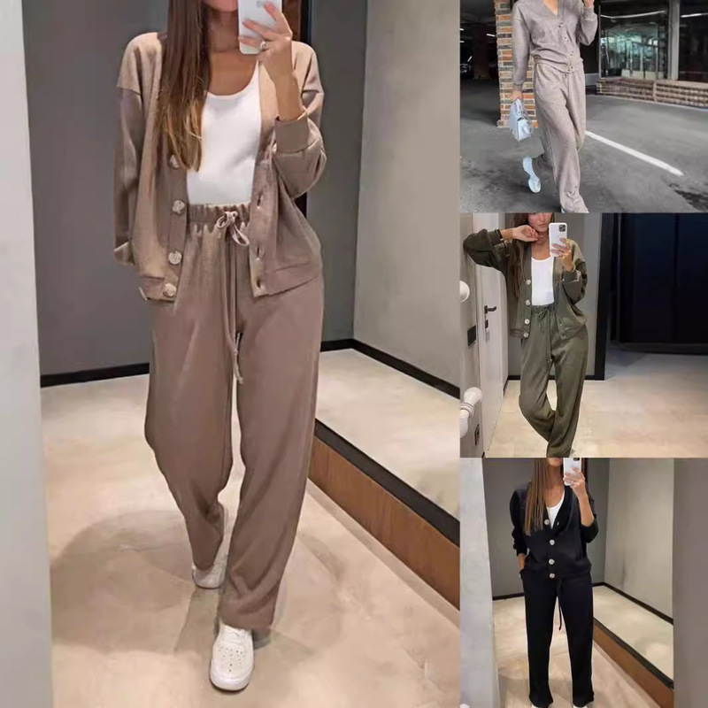 2024 autumn and winter new European and American cross-border Amazon independent station best selling casual sports suit cardigan top women's clothing 2024 autumn and winter new European and American cross-border Amazon independent station best selling casual sports suit cardigan top women's clothing