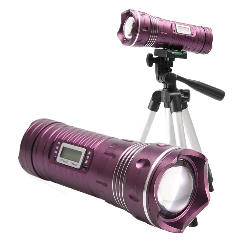 Herramientas de iluminación exterior transfronteriza luz azul Luz de pesca 5W fuente de luz doble zoom telescópico Luz de mantenimiento pantalla eléctrica Luz de pesca nocturna