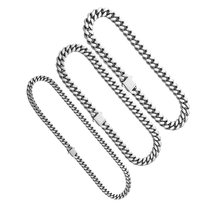 Cuban chain heren ketting van hoogwaardig titanium staal_voghion.com