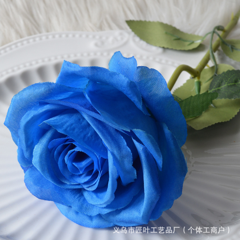 대형 실크 블루