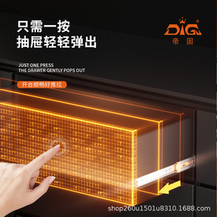 Customized Thickeneded Buffer Damping Three-Section Silent Guide Rail Keyboard 45 Wide Track Rebound Press Cabinet Drawer Slide Rail