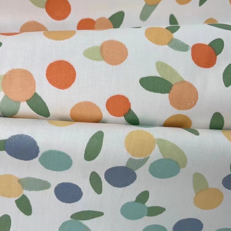 Wholesale Supply Korean Style Florals 40 Count 133 * 72 Cotton Twill Printed Cloth 1.6m Door Width