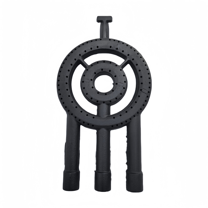 跨境专用三环盘式煤气灶炉头天然气液化气具配件铸铁炉头工厂供应