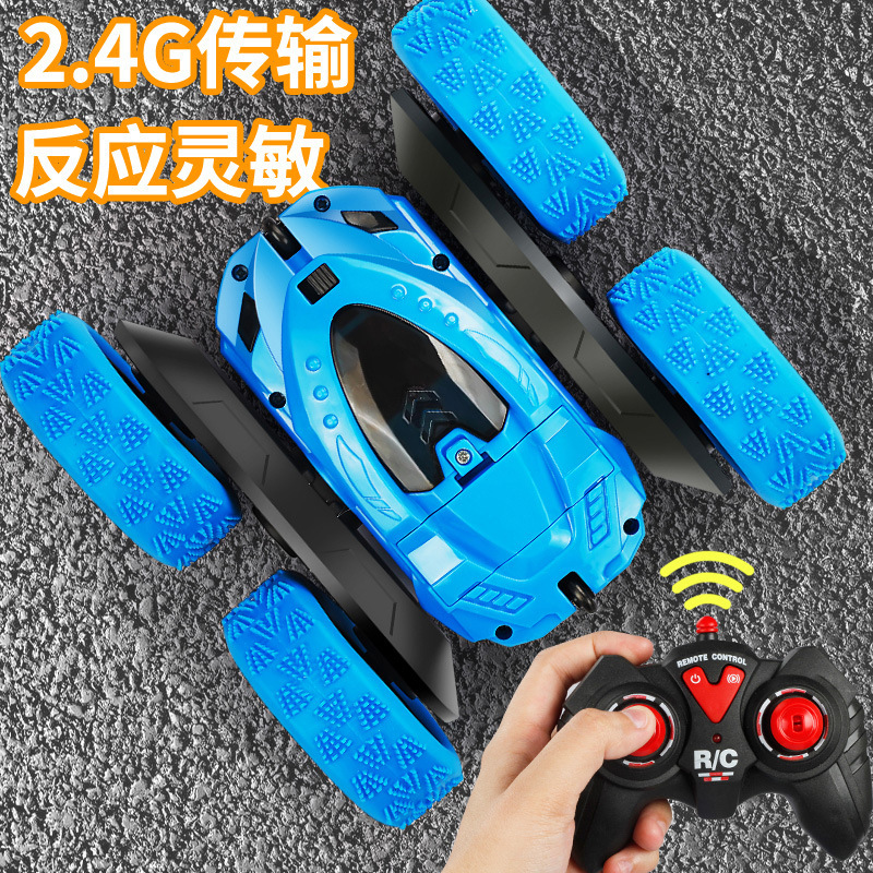 Cross-Border Double-Sided Stunt Dump Truck, Flip Truck, Rolling 360-Degree Rotating Car, Wireless Remote Control Car with Light, Wholesale Cross-Border Double-Sided Stunt Dump Truck, Flip Truck, Rolling 360-Degree Rotating Car, Wireless Remote Control Car with Light, Wholesale