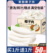 海南椰子肉新鲜即食脆块烘焙椰子片鸡煲汤配料小零食果干休闲食品