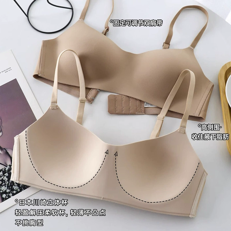 Push up bra, thin underwear, wireless bra, comfortable top with cups, tube top