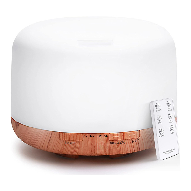 Amazon TOP Hot Sale 500ml Essential Oil Diffuser Home Room Ultrasonic Aromatherapy Machine Humidifier Colorful