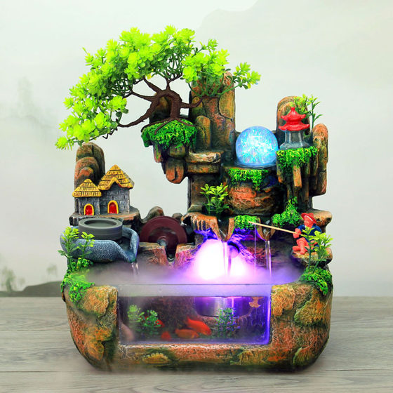New rockery flow water plant tree advertising promotional holiday gifts European North American foreign trade consignment 2018