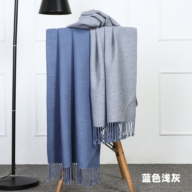 ウールスカーフ女性冬厚い暖かい女性ショールカシミヤスカーフ秋冬男性両面スカーフ卸売|undefined