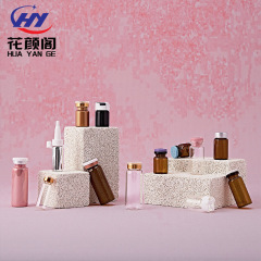 Huayan Pavilion 3-30ml 医療美容ピールオフ蓋シリンボトル凍結乾燥粉末アンプルエッセンスボトルガラスシリンボトル