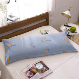 E0PB批发全棉双人枕套纯棉枕头套1.2m1.5米加长枕芯套1.8情侣长枕