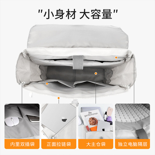  New Small Backpack Korean Style Girls Trendy Single Shoulder College Bag Trendy Brand Backpack Computer Bag Casual School Bag