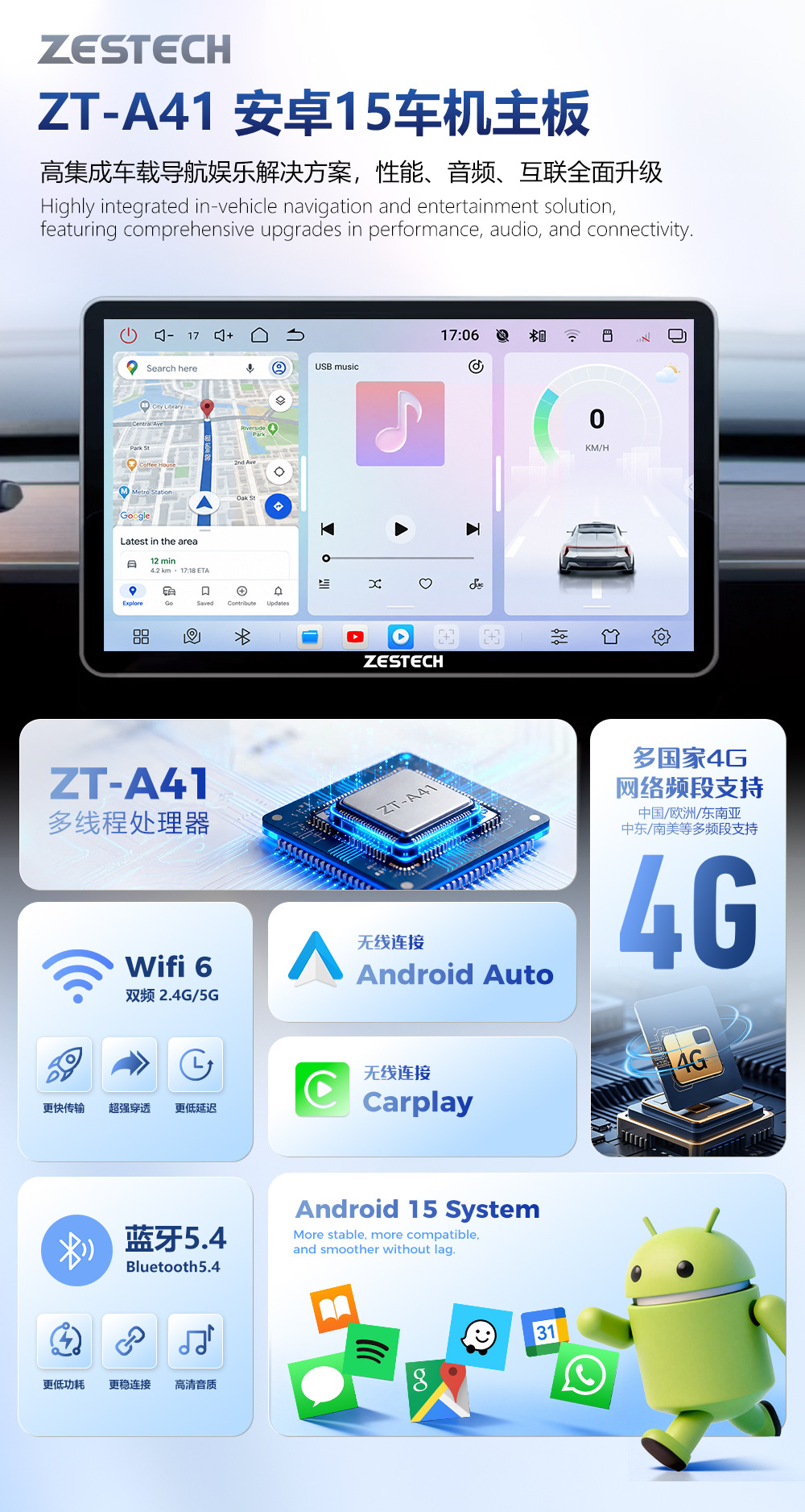 Customized 9/10/ 12.95inch Qualcomm Octa-Core Android 15 Car Navigation HD Wireless CarPlay Car System