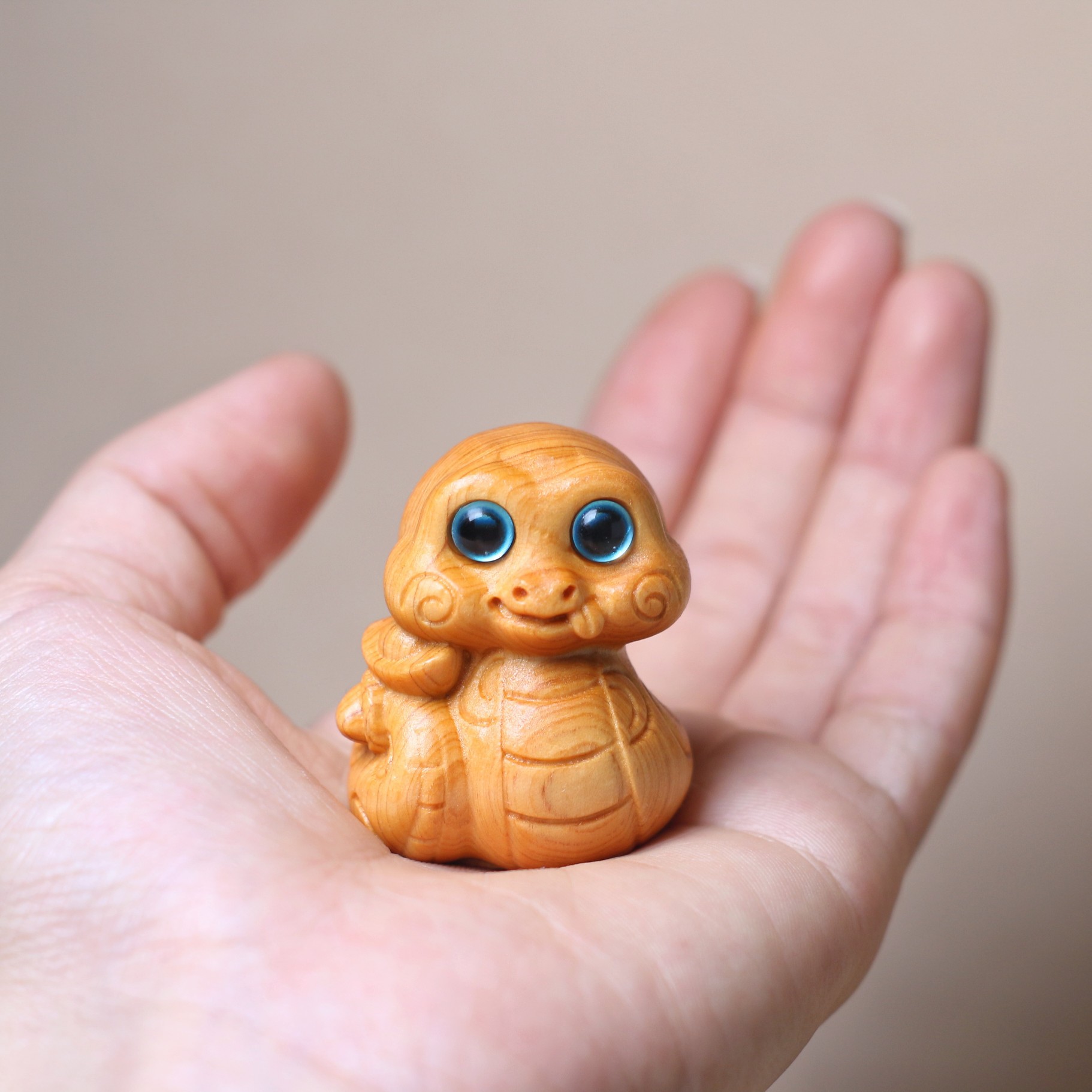 工廠直銷蛇年掛件十二生肖蛇擺件隨身盤玩中式可愛文玩手把件批發