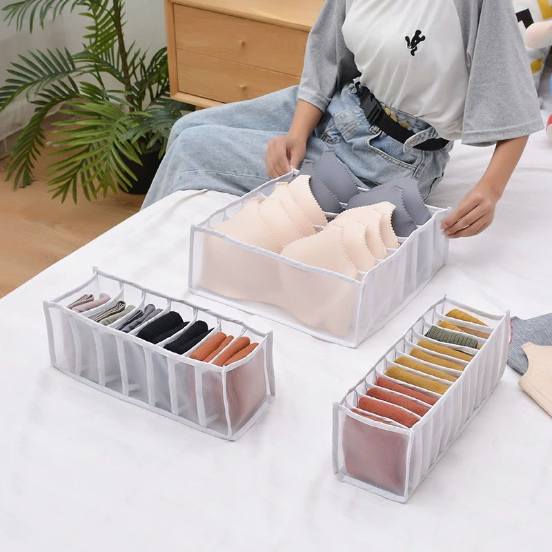 Сетка для хранения нижнего белья, набор из трех предметов, портативная сетка для хранения в спальне, дорожные носки, большая вместительная сумка для хранения