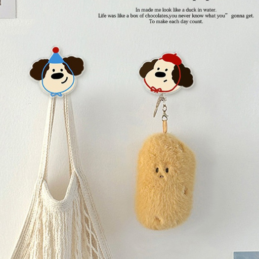 Cartoon Hook Strong Adhesive Acrylic Kitchen Hook Strong Household Punch-free Entry Door Rear Key Hanger
